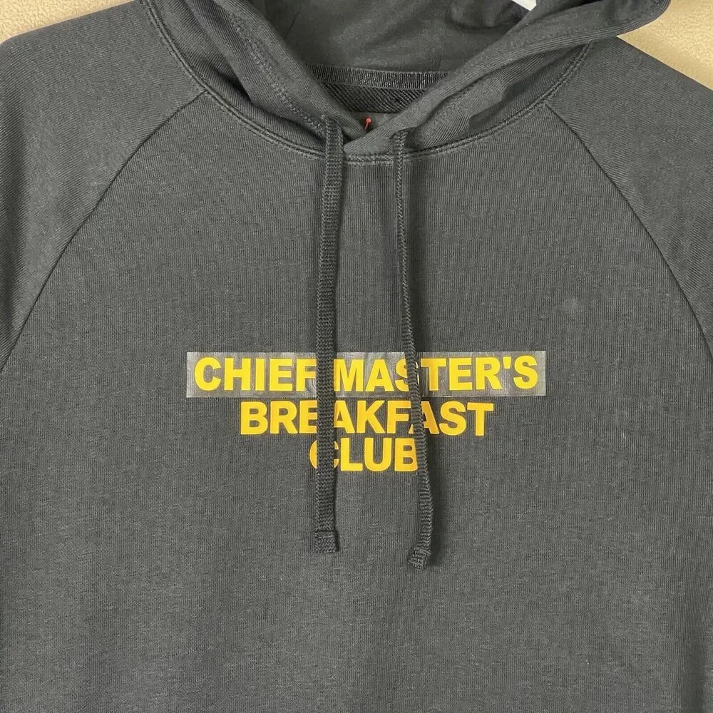 Nike Air Jordan X Breakfast Club Hoodie Mens Medium Black Sweater Pullover Adult